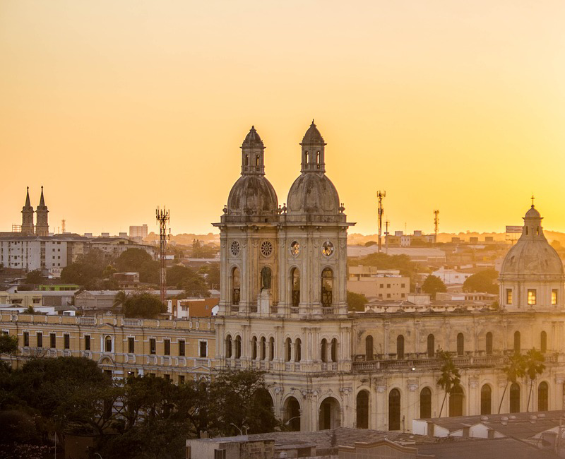 Elegant Colonial buildings
